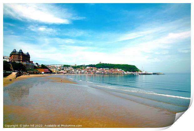 Scarborough, Yorkshire. Print by john hill