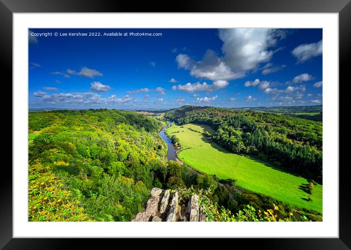 A Serene Journey through Symonds Yat Framed Mounted Print by Lee Kershaw