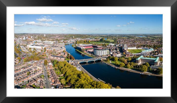 Nottingham Trent Framed Mounted Print by Apollo Aerial Photography