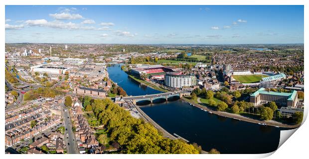 Nottingham Trent Print by Apollo Aerial Photography