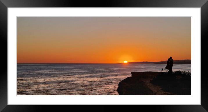 Sunset over Lagos #2 Framed Mounted Print by Steve Taylor