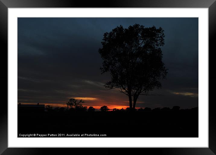 A Beautiful Sunset Framed Mounted Print by Pepper Patton