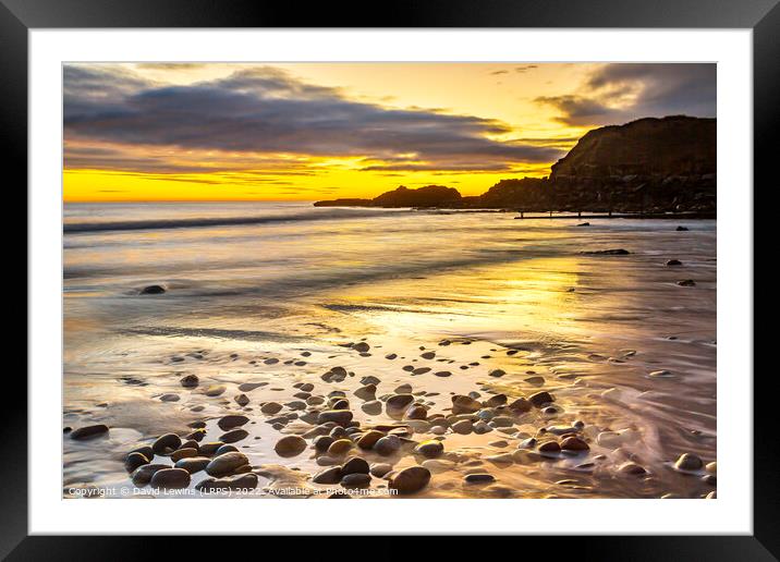 Seascape Framed Mounted Print by David Lewins (LRPS)