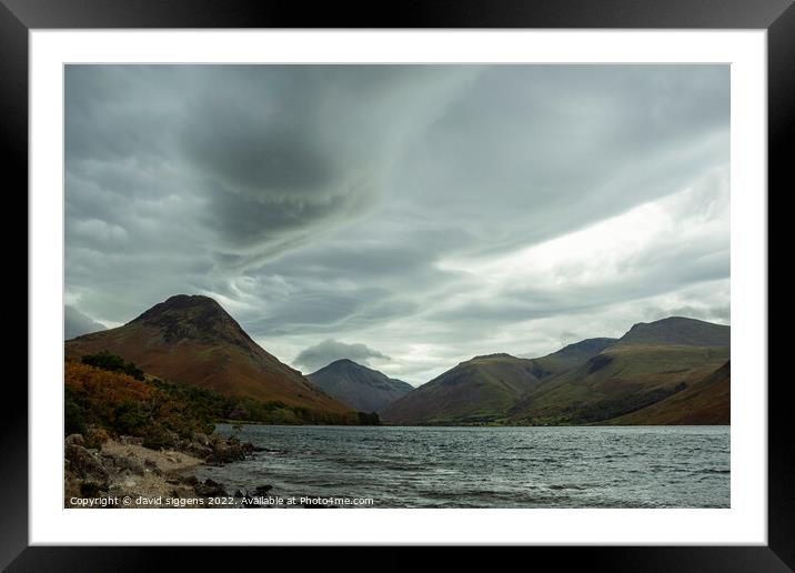 Lake District Wast water  Framed Mounted Print by david siggens
