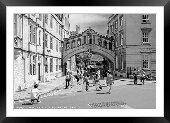 The Enchanting Bridge of Sighs in Oxford Framed Mounted Print by Peter Thomas