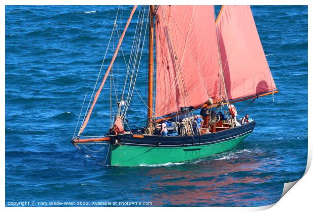 Brixham Trawler Provident Print by Tom Wade-West