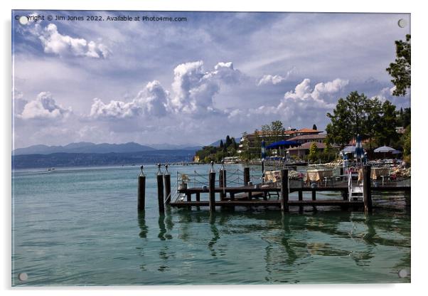 A Summer's Day at Sirmione on Lake Garda Acrylic by Jim Jones