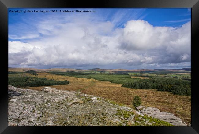 From Laughter Tor on Dartmoor Framed Print by Pete Hemington