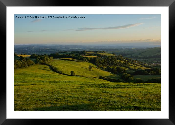 The Exe valley Framed Mounted Print by Pete Hemington
