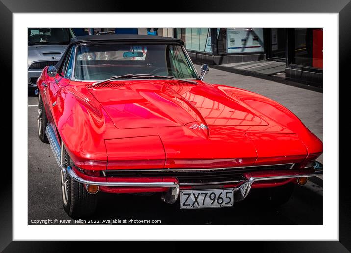 1967 Chevrolet Corvette Sting Ray Framed Mounted Print by Kevin Hellon