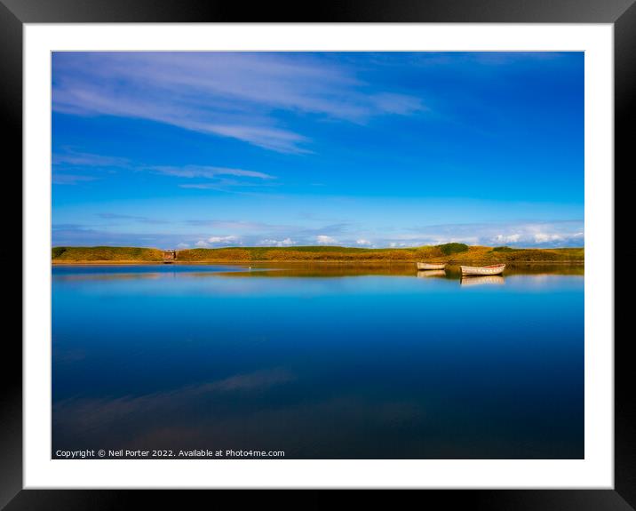 Awash with calm Framed Mounted Print by Neil Porter