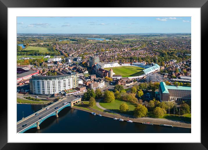 Trent Bridge Framed Mounted Print by Apollo Aerial Photography