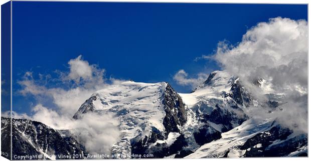 Mont Blanc Summit Canvas Print by Nicky Vines