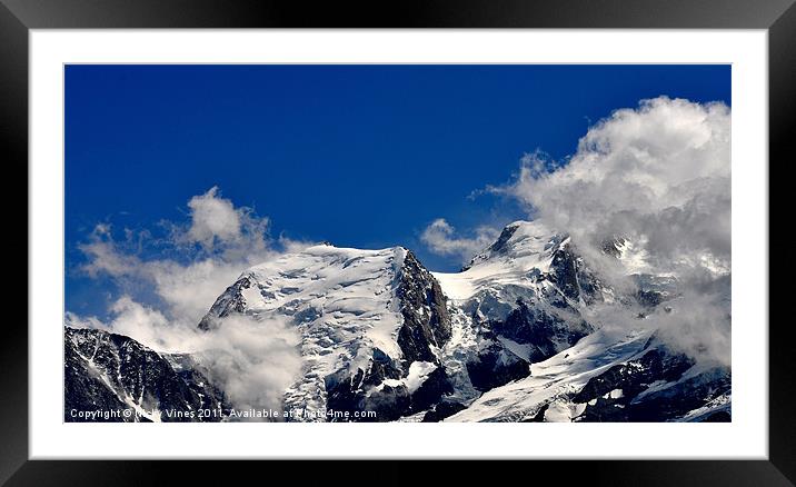 Mont Blanc Summit Framed Mounted Print by Nicky Vines