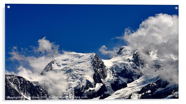 Mont Blanc Summit Acrylic by Nicky Vines