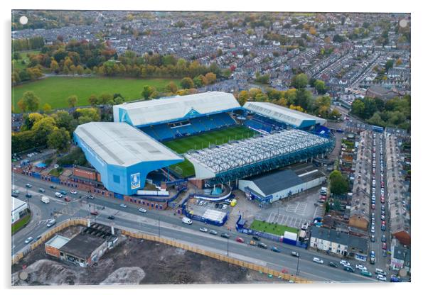 Hillsborough Football Stadium Acrylic by Apollo Aerial Photography