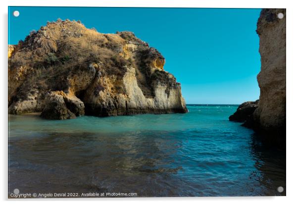 Visiting Praia dos Tres Irmaos in Algarve, Portugal Acrylic by Angelo DeVal