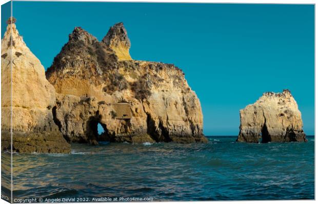 Sea waves in Praia dos Tres Irmaos Canvas Print by Angelo DeVal