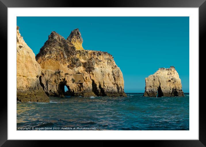 Sea waves in Praia dos Tres Irmaos Framed Mounted Print by Angelo DeVal