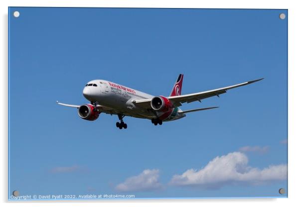 Kenya Airways Boeing 787 Acrylic by David Pyatt