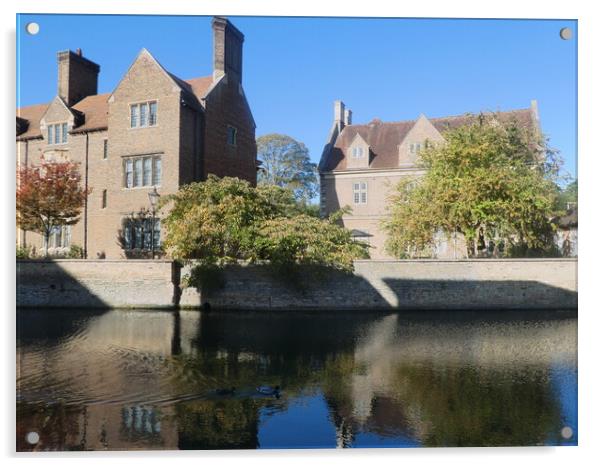 Magdalene College Acrylic by Simon Hill