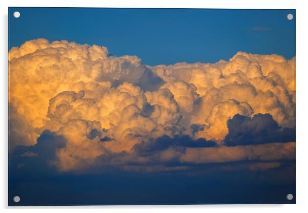 Sky With Cumulonimbus Cloud At Sunset Acrylic by Artur Bogacki