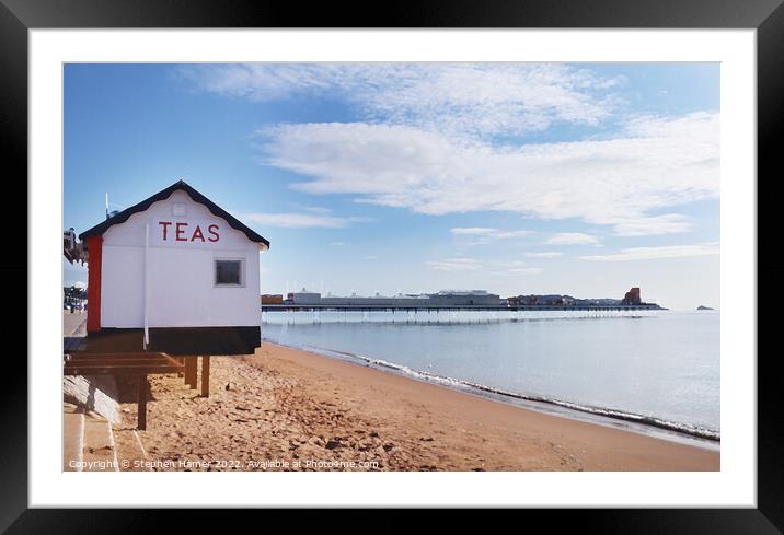 A Coastal Tea Haven Framed Mounted Print by Stephen Hamer