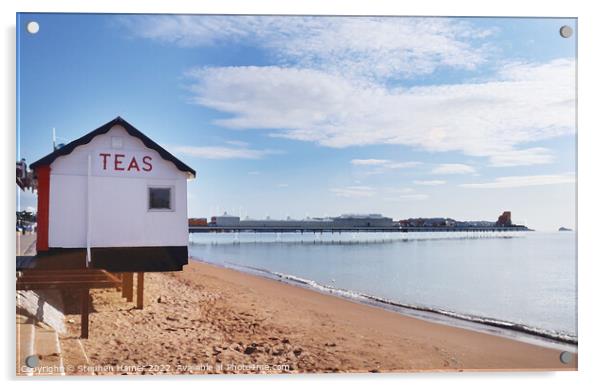 A Coastal Tea Haven Acrylic by Stephen Hamer