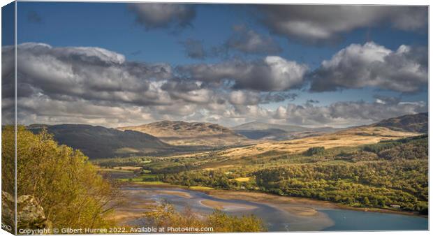 Scotland's Enchanting Loch Ruel Vista Canvas Print by Gilbert Hurree