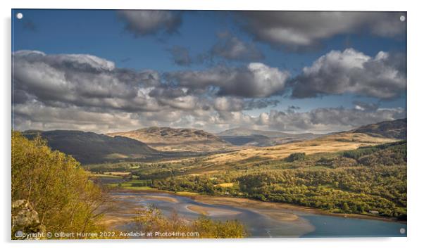 Scotland's Enchanting Loch Ruel Vista Acrylic by Gilbert Hurree