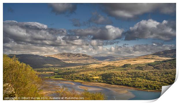 Scotland's Enchanting Loch Ruel Vista Print by Gilbert Hurree
