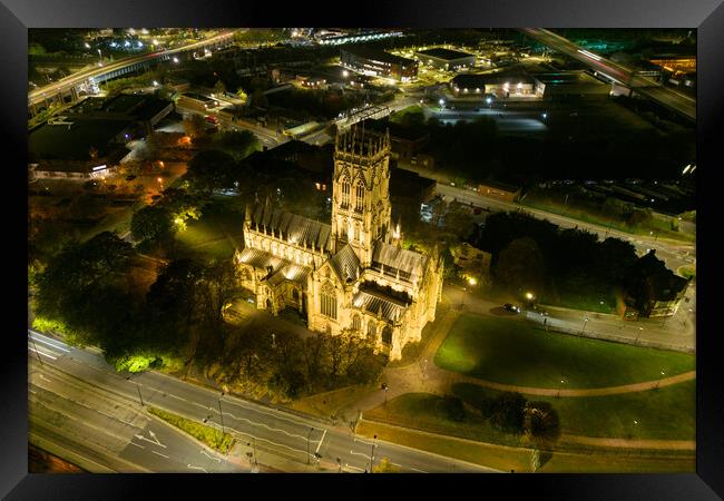 Minster Church Of St George Framed Print by Apollo Aerial Photography