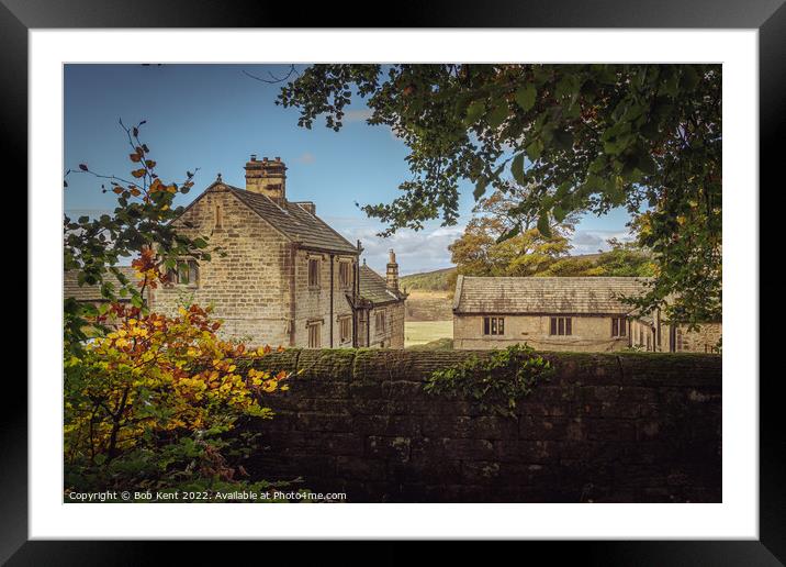 Longshaw Estate view to Mam Tor Framed Mounted Print by Bob Kent