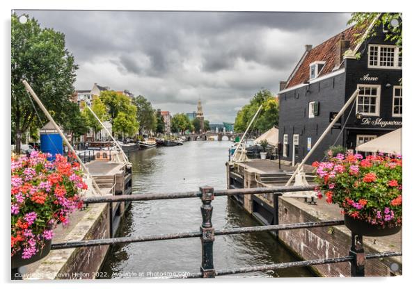 Oudeschans, Amsterdam, Netherlands Acrylic by Kevin Hellon