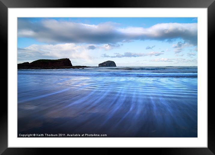 Bass Rock Streaky Framed Mounted Print by Keith Thorburn EFIAP/b
