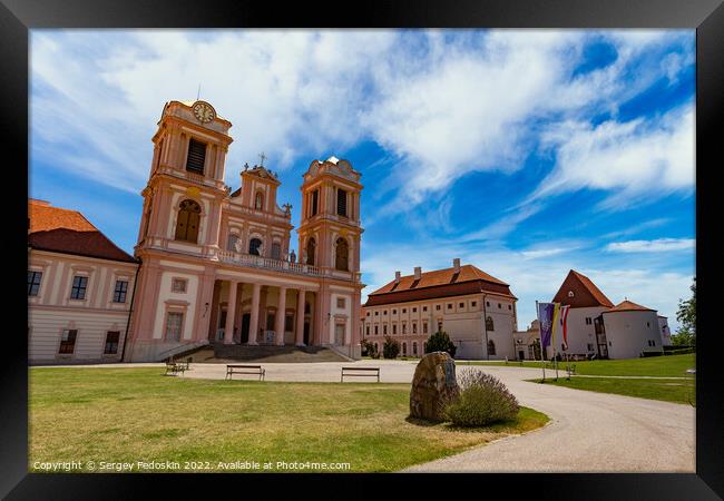 Gottweig Abbey (German name is Stift G?ttweig) in Krems region. Wachau valley. Austria. Framed Print by Sergey Fedoskin