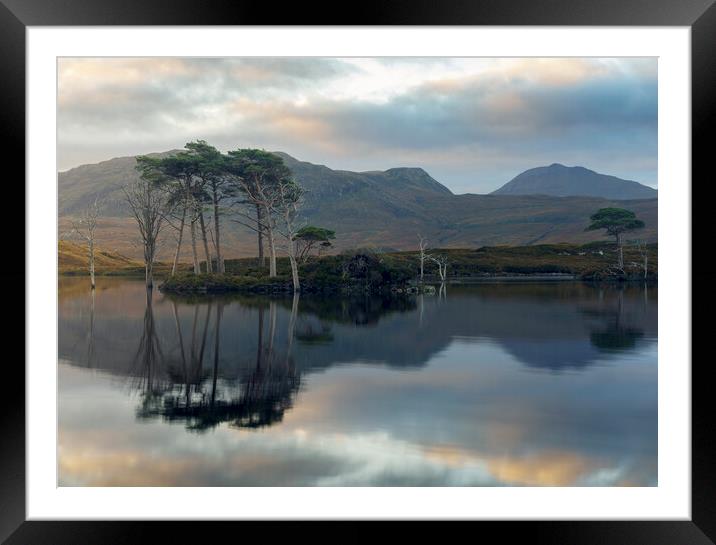 Reflections on Loch Assynt Framed Mounted Print by Anthony McGeever
