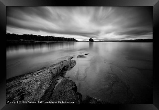 Arvika Lake Framed Print by Mark Bowman