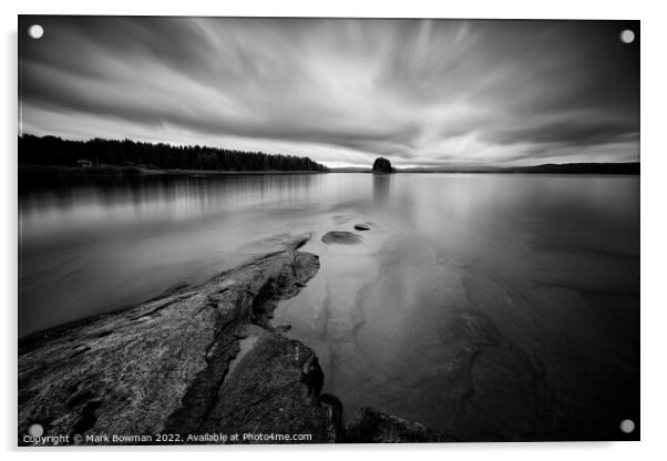 Arvika Lake Acrylic by Mark Bowman