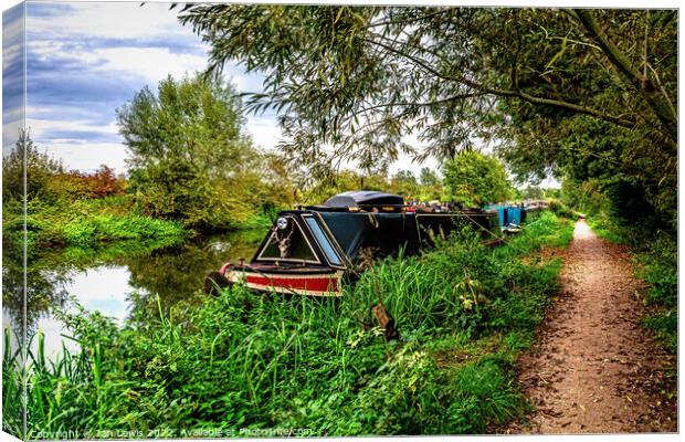 A September Walk By The Kennet Canvas Print by Ian Lewis
