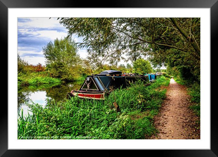 A September Walk By The Kennet Framed Mounted Print by Ian Lewis