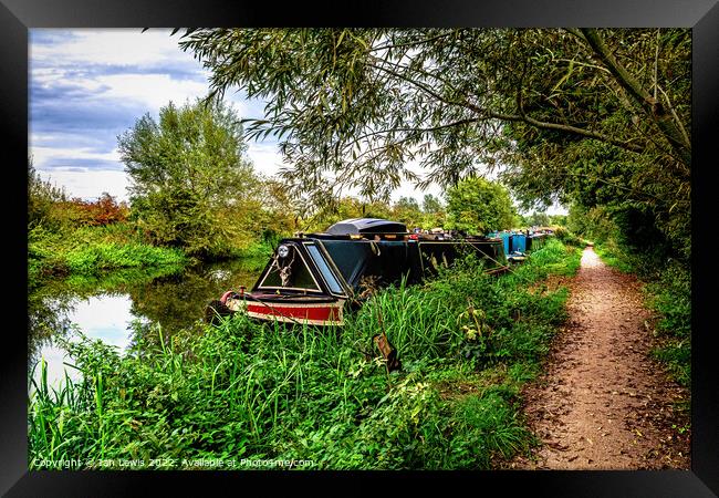 A September Walk By The Kennet Framed Print by Ian Lewis