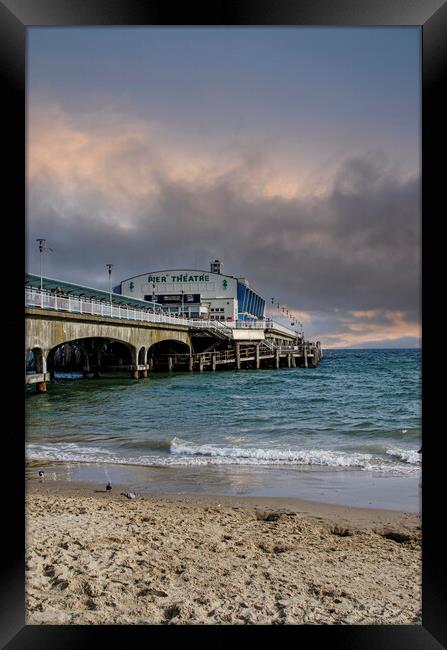  Bournemouth Pier  Framed Print by kathy white