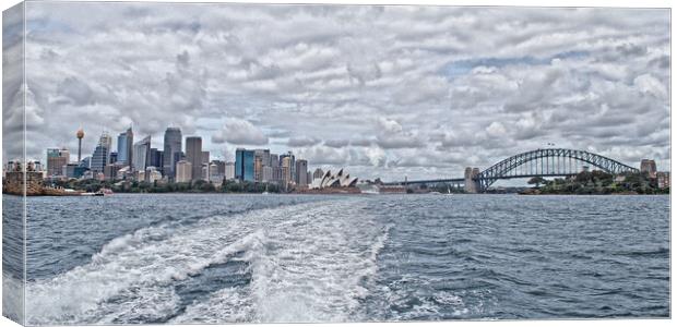 Sydney harbour, ferry view (Abstract ) Canvas Print by Allan Durward Photography