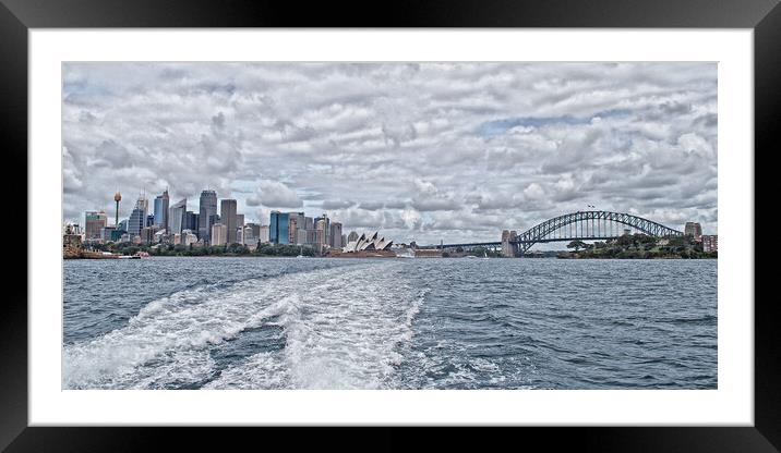 Sydney harbour, ferry view (Abstract ) Framed Mounted Print by Allan Durward Photography
