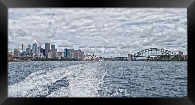Sydney harbour, ferry view (Abstract ) Framed Print by Allan Durward Photography