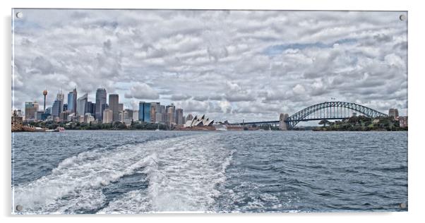 Sydney harbour, ferry view (Abstract ) Acrylic by Allan Durward Photography