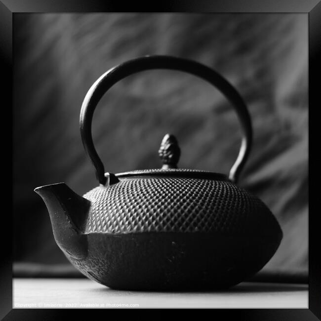The Black Teapot, Monochrome  Framed Print by Imladris 