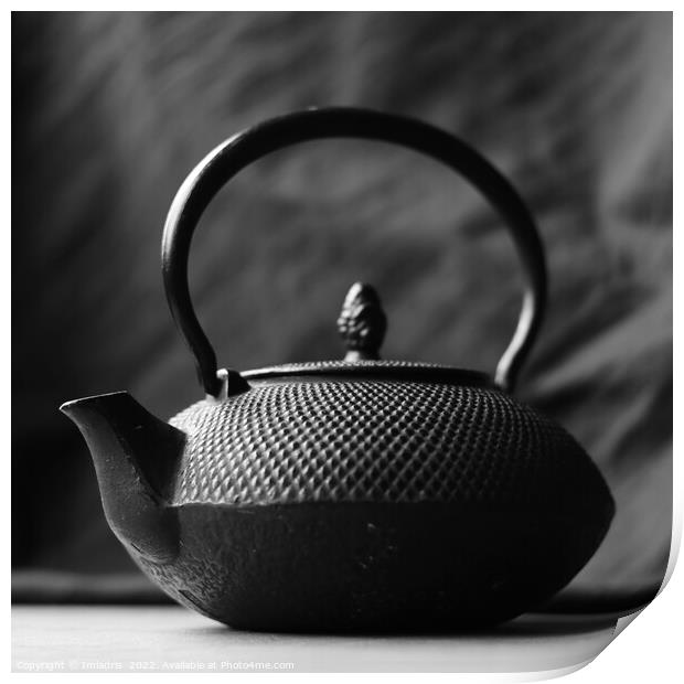 The Black Teapot, Monochrome  Print by Imladris 