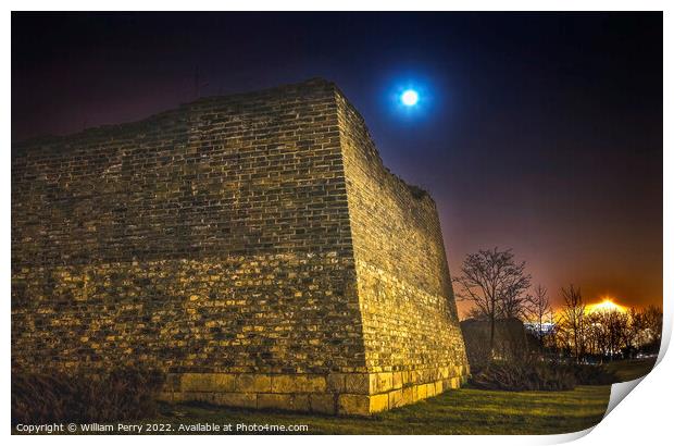 Ancient Ming City Wall Park Beijing China Print by William Perry